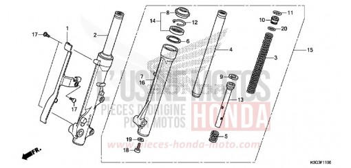 FRONT FORK C125AK de 2019